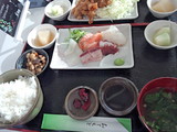 川崎市民ミュージアム レストラン3104の刺身定食