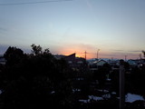 ヴィクトリアから見る夕方の富士山