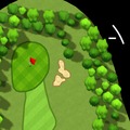 Golfアプリの画面：拡大表示画面