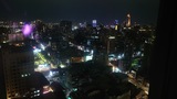 台湾・台北 龍山寺駅近辺から台北駅方面を見た夜景