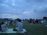 多摩川の土手
