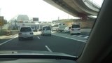 入るなり渋滞していた東京湾アクアライン