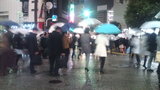 0時過ぎの渋谷駅前交差点