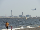 城南島海浜公園からの羽田空港