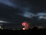 2012年の多摩川の花火