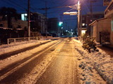 雪の翌日朝の風景