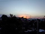 ヴィクトリアから見る夕方の富士山