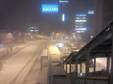 神奈川夜24時の雪景色