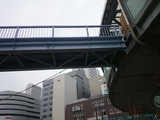 新横浜円形歩道橋の工事