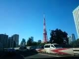 首都高から見た東京タワー