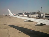 羽田空港での機内からの写真