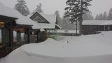 リゾナーレトマム フロント近くの雪景色