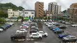 2021年8月のLINX新川崎の駐車場