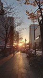 みなとみらい駅からの夕焼け