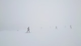 かぐらスキー場の濃い霧